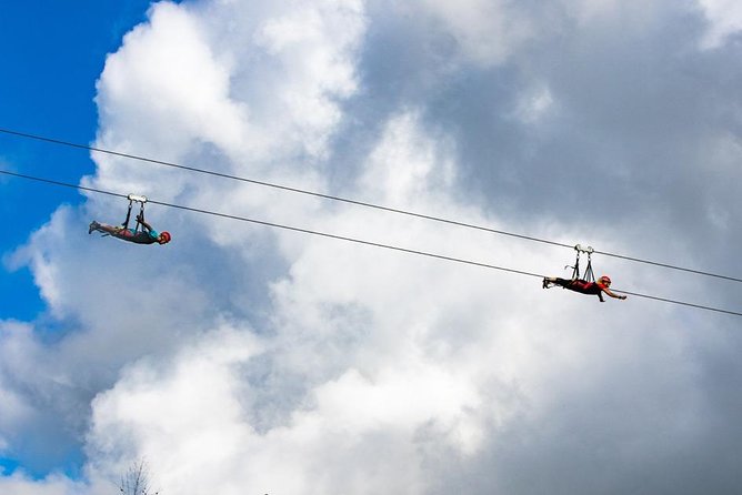 Hawaii Kipu Ranch PowerLine Zipline with Guide - The Zipline Sequence: Four Rides, With the Big Finish