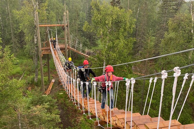 Horseback & Zipline Adventure in Alaska Mountains includes Lunch - The 4000-Foot Tandem Zipline Course at Wolverine Canyon
