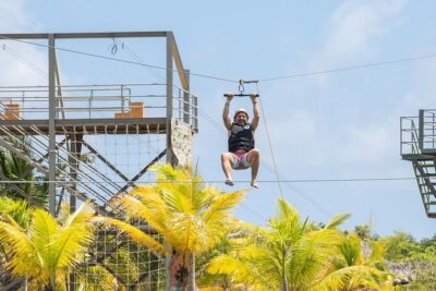 Jet Ski Punta Cana Water Park with Zipline & Inflatable Course - Zipline Over the Lake: A 200-Meter Change of Pace