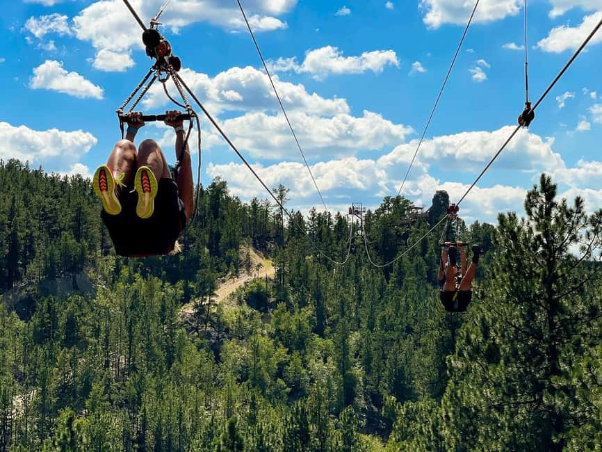 Keystone, SD: Pinnacle Zipline Tour by Mt. Rushmore - Chairlift Up: The Moment You Get Your Bearings