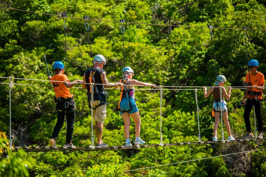 Ko Pha Ngan: Sky-High Zipline & Wang Sai Waterfall Views - Getting Started: Meeting Point, Training, and Skip-the-Line Convenience