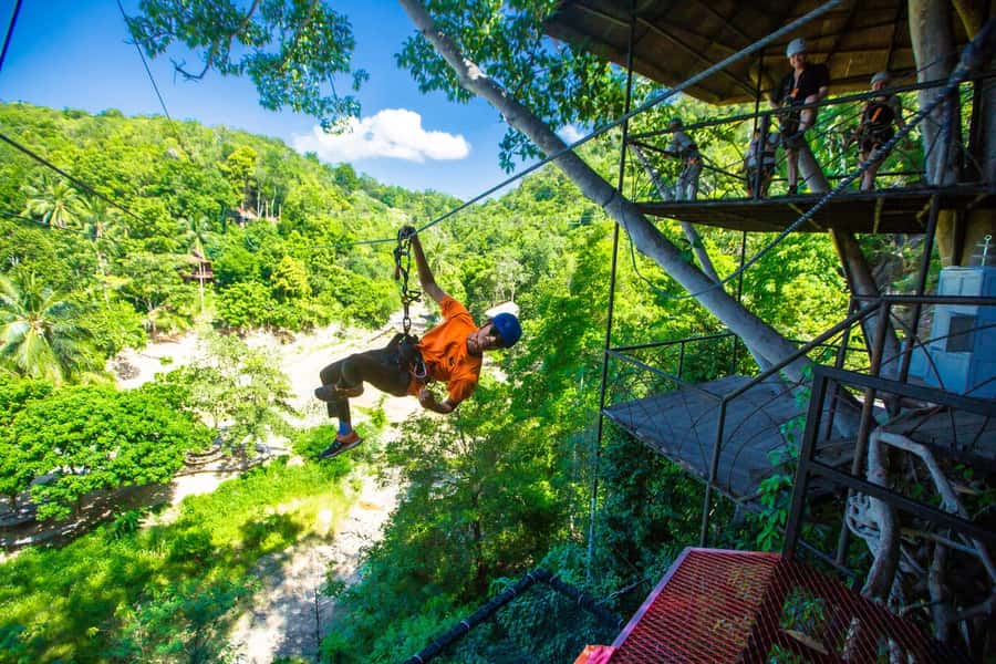 Ko Pha Ngan: Sky-High Zipline & Wang Sai Waterfall Views - The 30-Meter Via Ferrata Climb: Confidence on a Safety Line