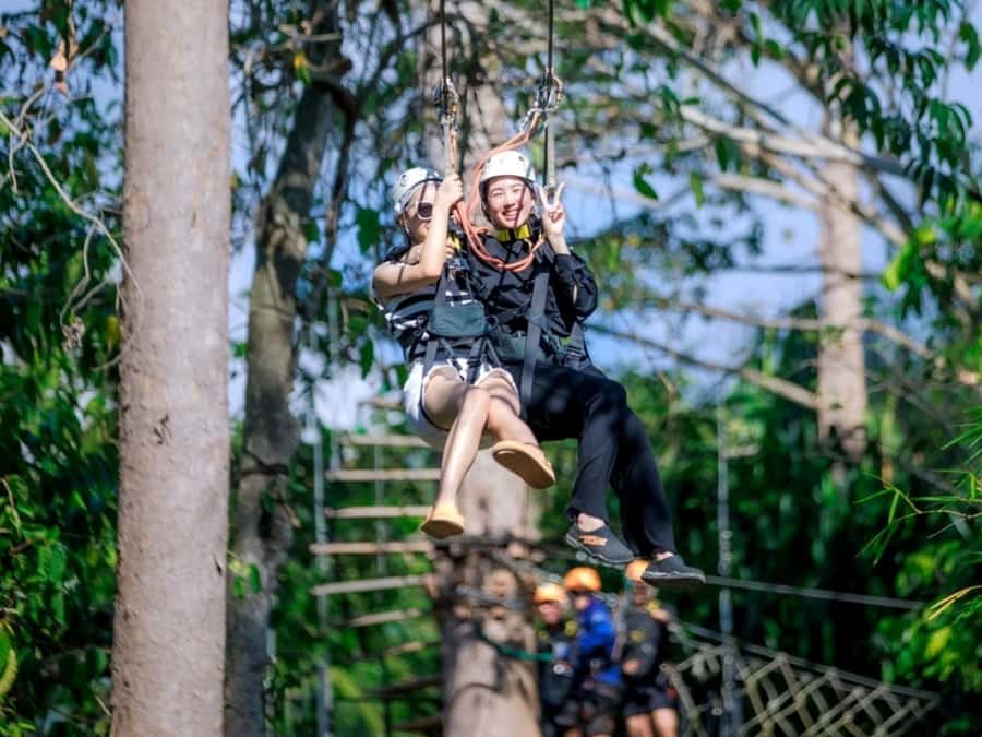Koh Samui: Samui Zipline adventure and hotel pick up service - Samui Zipline: What This 2-Hour Adventure Feels Like