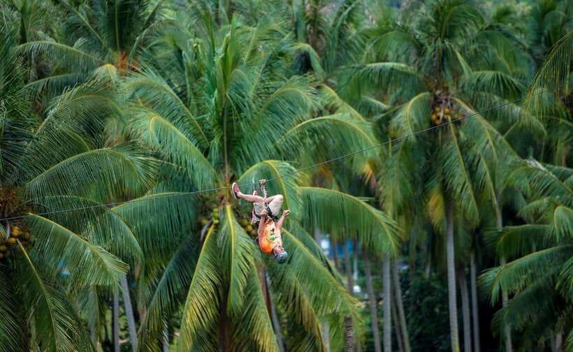 Koh Samui: Samui Zipline Adventure with Transfer service - The ziplining itself: jungle air, cable tension, and ocean views