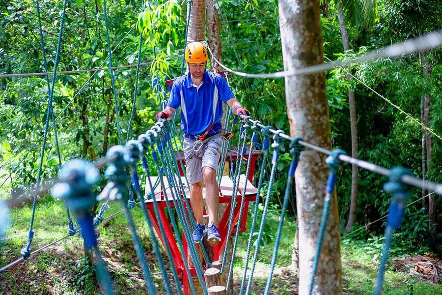 Krabi: Ultimate Zipline Games Challenge - Aerial Games Like Superman, Flying Skateboard, and the Cable Bike