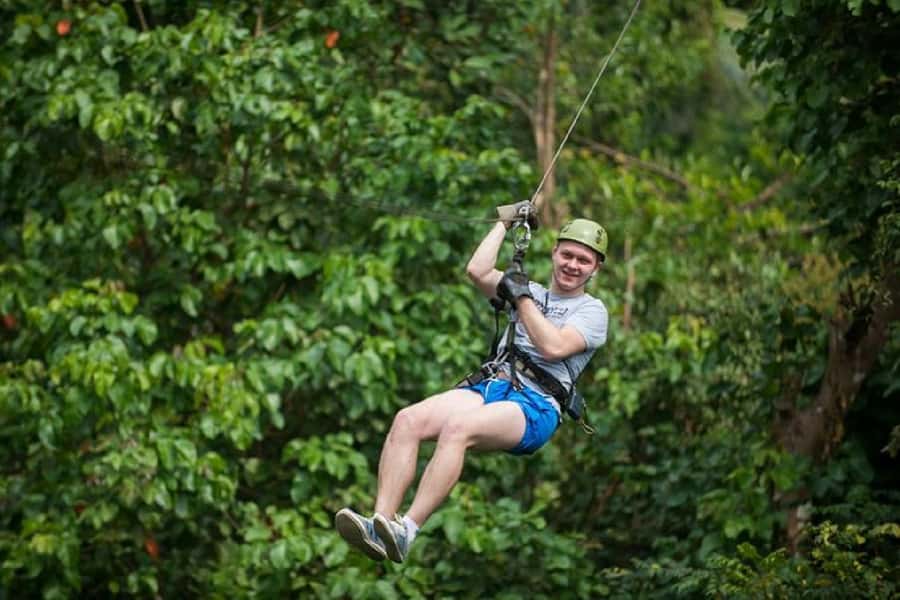 Krabi Zipline adventure - Rock climbing plus lunch: a full-day plan that doesn’t leave you hungry