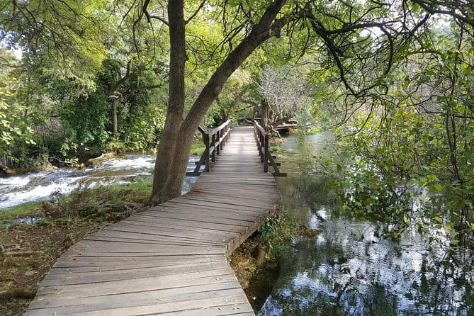Krka National Park & Zipline Šibenik - Čikola Canyon - Visovac island panorama: the photo moment before the zipline