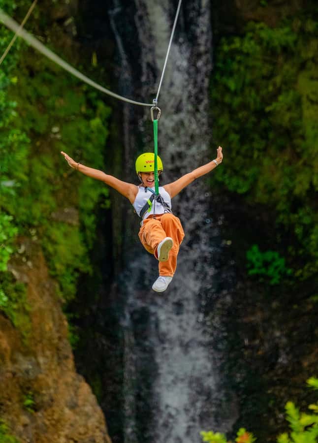Mauritius: Vallé Advenature Park: Waterfall Zipline - Waterfall ziplining at Vallé Advenature Park: what this experience really is