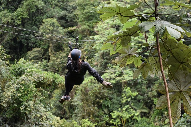 Mindo Ziplines Tours / Canopy Tour / Zip Line - Ziplining 3600 meters above Mindo’s cloud forest