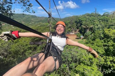 Monkey/Sloth Park + Zipline And City Tour In Roatan - The zipline portion: fun built into the park visit