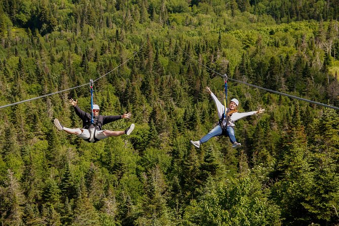 Mont Tremblant Guided Zipline Tour - The part people forget: stair climbing and moderate trail hiking