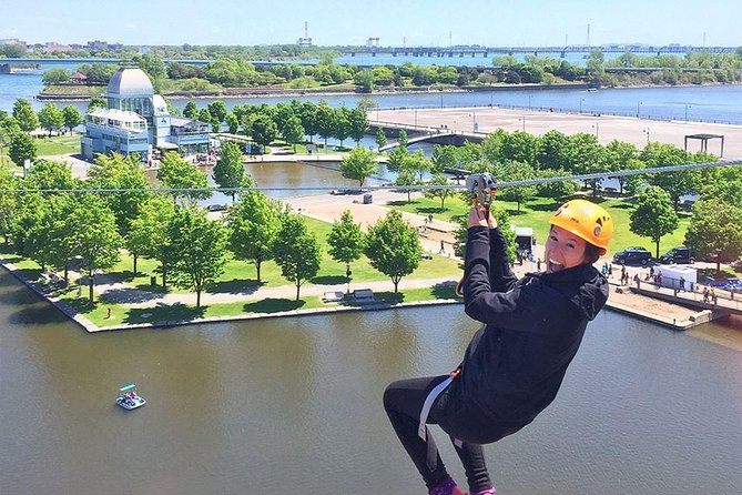 Montreal Zipline Adventure - Old Port From Above: The Real Hook of This Montreal Zipline