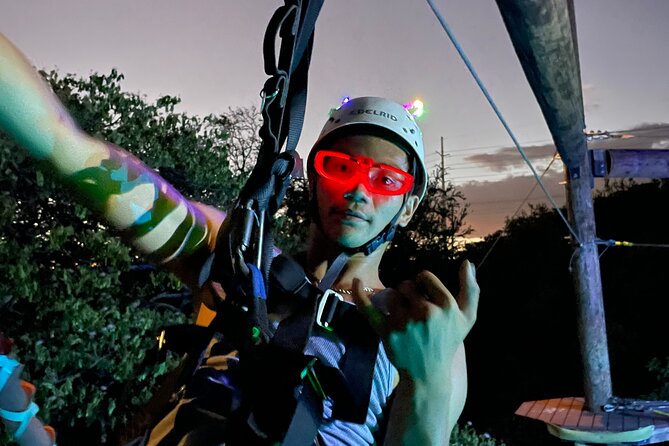 Night Zipline: 3 Zipline Adrenaline Adventure - Six Ziplines in About 1 Hour 15: How the Timing Feels