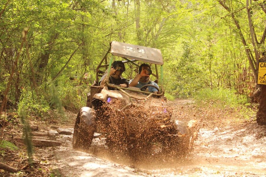 Oahu: Coral Crater Zipline and Offroad ATV Adventure - Off-road ATV adventure: getting muddy on a technical course