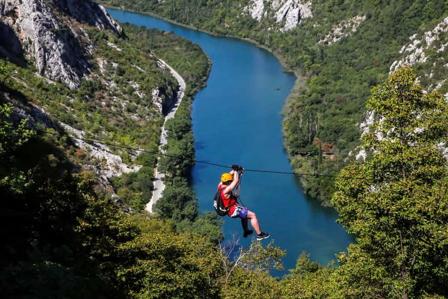 Omiš: 3-Hour Cetina Canyon Zipline Experience - The Main Event: 8 Zip Lines Over 2,100m of Cetina Views