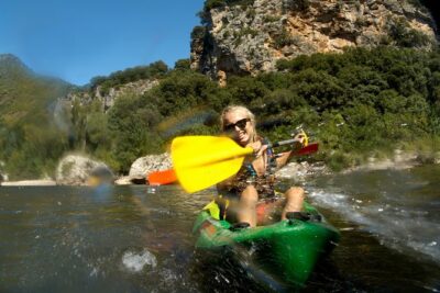 One Day Guided Tour: Kayaking, Zipline & Tubing In The Cave from Vang Vieng - Nam Song River Kayaking: 7km, 3 Stations, and Karst Scenery