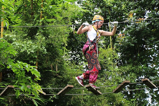 Phoenix Adventure Park Zipline, High Rope Course In Chiang Mai - Safety Setup First: Harnesses, New Gloves, and English Guidance
