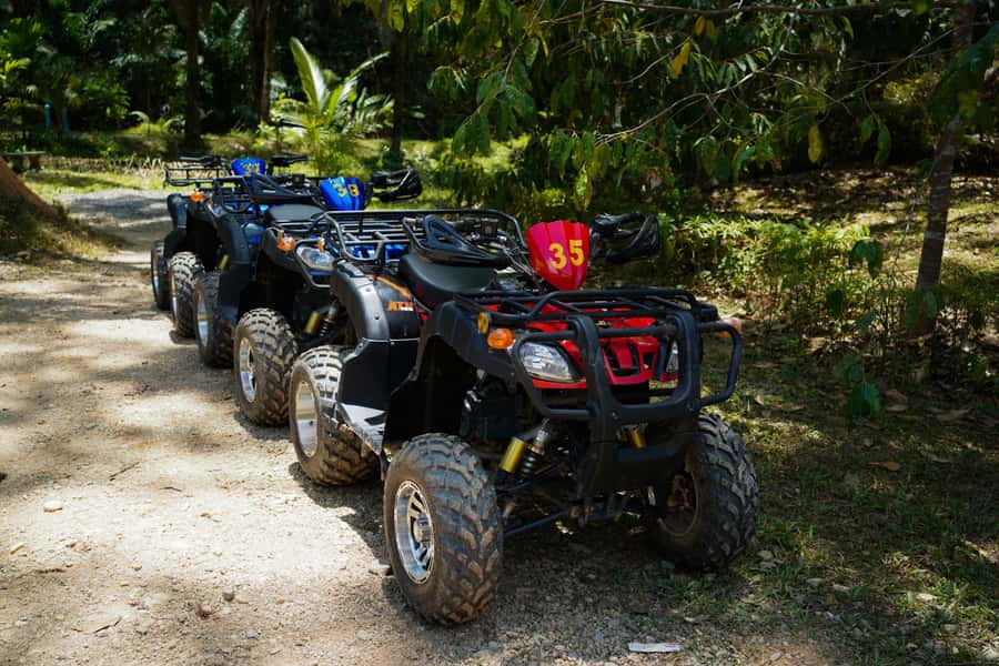 Phuket: ATV Experience and Zipline Combinaton Trip - ATV Ride Through the Rainforest Near Big Buddha