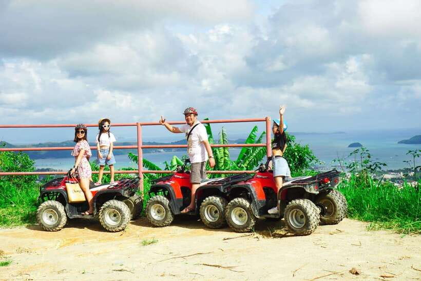 Phuket: Big Buddha Viewpoint ATV Tour and Zipline Adventure - ATV in Phuket Paradise: rubber jungle trails and hill views