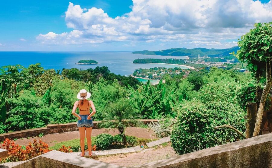 Phuket: Private ATV, Zipline & Phuket City Tour - Karon Viewpoint and Ao Sane Beach: Photo Stops and Sea Time