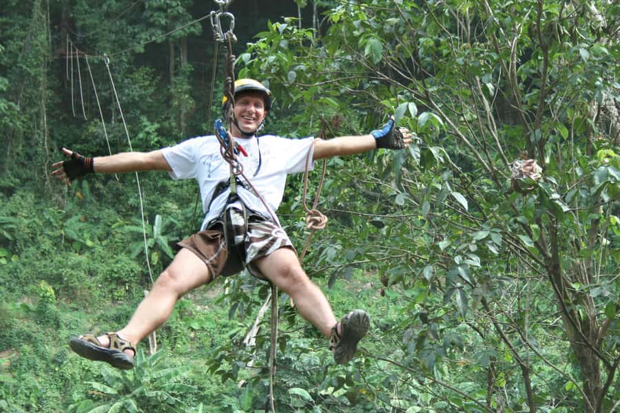 Phuket: White Water Rafting, Zipline, and Elephant Sanctuary - Skywalk and zipline: 20 meters up, plus a quick adrenaline fix