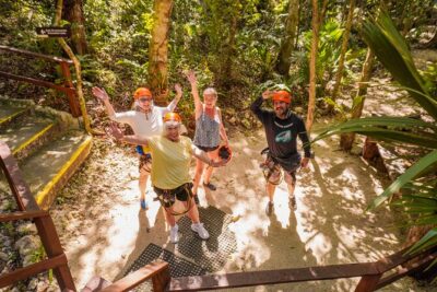 Private Jungle Adventure tour: Zipline + Rappel + Cenote - The zipline: flying above the jungle canopy (and why it feels safer than you think)