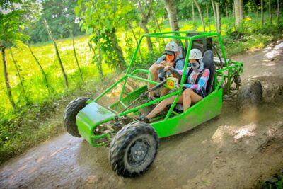 Punta Cana Zipline Adventure with Buggies and Horseback Riding - Dune buggies in the Dominican jungle: mud, water, and instructor pace