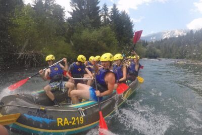 Rafting and zipline in Bled Slovenia - Group size: what “up to 70” means for your day
