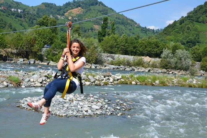 Rafting Combo Tour from Antalya: Zipline, Quad/Buggy w/Lunch - The zipline jump: 300–400 m of speed you can feel