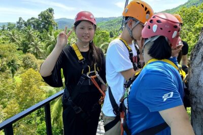 Samui Zipline Explore and Connect with Nature - The Safety Briefing and Gear Fit: Where People Feel Comfortable Fast