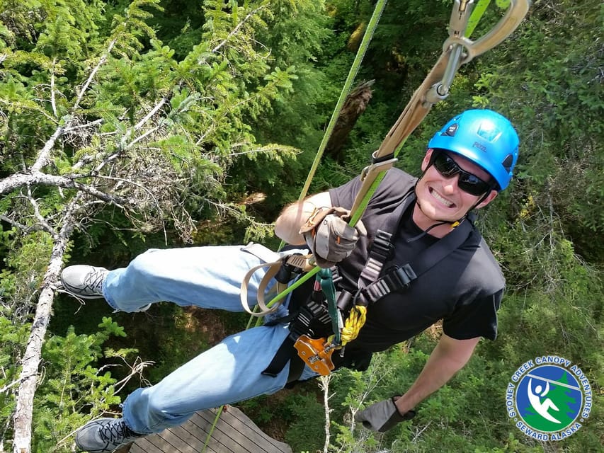Seward: Stoney Creek Canopy Tour with Zipline - Zipline #2 and #3: platforms in spruce, and the valley feel expands