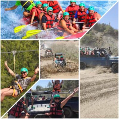 Side&Alanya:Rafting,Jeep,Quad/Buggy Safari/Zipline wLunch - Zipline Through the Trees: A Fast Change From Water to Flying