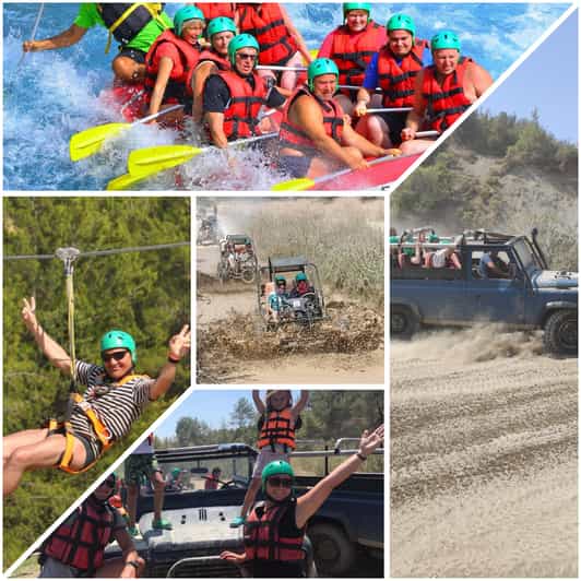 Side&Alanya:Rafting,Jeep,Quad/Buggy Safari/Zipline wLunch - Zipline Through the Trees: A Fast Change From Water to Flying