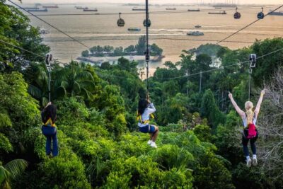 Singapore: Mega Adventure Zipline - MegaClimb: 36 aerial obstacles with three levels of courage