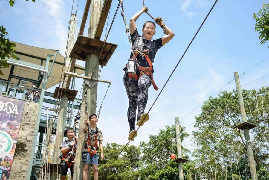 Singapore: Mega Adventure Zipline - The not-so-fun details that actually matter: socks, harness fit, and limits