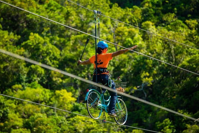 Sky High Zipline and Wang Sai Waterfall Views on Koh Phangan - Ziplines over Wang Sai Waterfall: 120–150 meters of air time