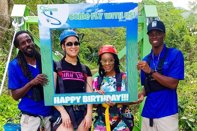 St. Kitts Zipline Experience - The guides make it: Drake, BellyPhat, Dizzy, Carib, and the rest of the safety team