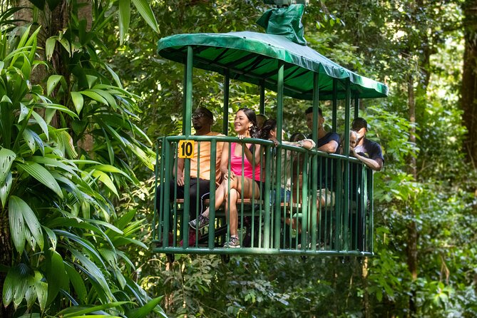St Lucia Ultimate 3: Aerial Tram, Zipline and Hiking at Rainforest Adventures - Back down by tram: time to cool off and reset