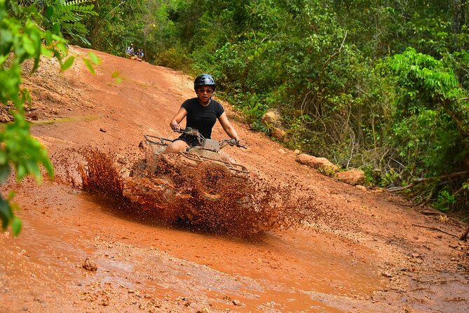 Super Combo ATV in Cancun with Zipline, Snorkel, Cenote, transfer - Zipline Circuit: Jungle Views and Real Airtime