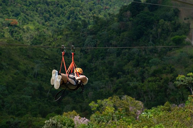 The Beast Zipline at Toroverde Adventure Park in Puerto Rico - The ride itself on The Beast (La Bestia): speed, position, and views
