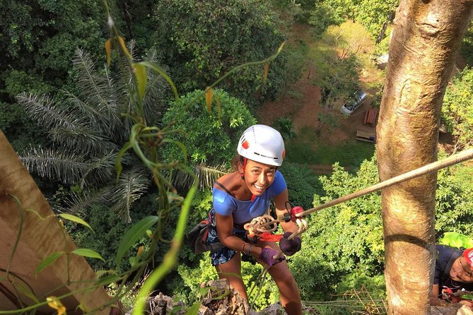 Thrilling Zipline Adventures at Thai'd Up in Krabi's Lush Jungle - Zone A + Rock Climbing: for when ziplining feels too easy