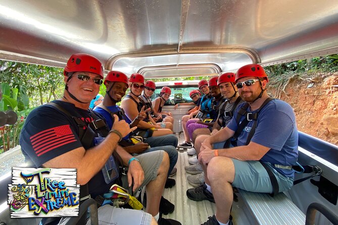 Tree Limin' Extreme Zipline - The St. Peter Mountain truck ride: quick prep, real anticipation