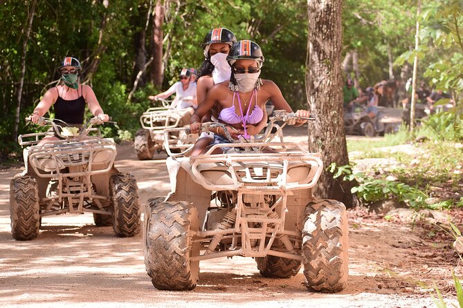 Tulum Extreme Mayan Adventure with ATV, Zipline and Cenote - Flying Above Treetops on Ziplines (Including the 1 km Evolution)