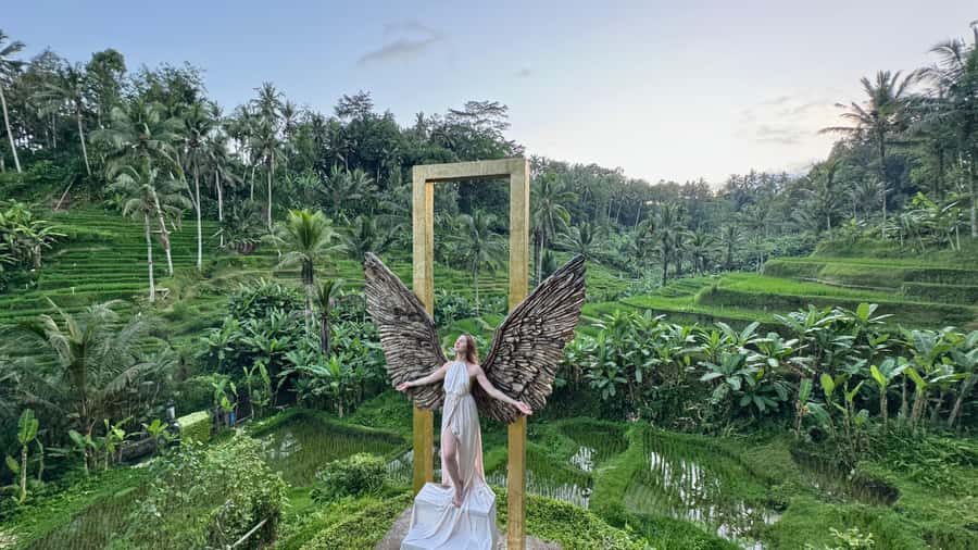 Ubud Zipline & Watersport (Jetski, Parasailing, BananaBoat) - The U Fun Field zipline: side-to-side over a rice valley