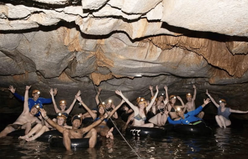 Vang vieng:Zipline,Rafting,2 Cave Hikes,Kayaking,Lagoon 3 - Cave hikes: Tan Lu, Tan Huai, and the weather-driven swaps