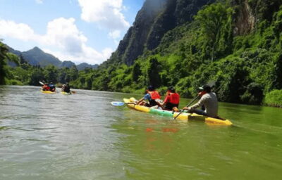 Vangrong: Zipline, Rafting, 2 Cave Hikes, Kayaking, Lagoon 4 - Getting from stop to stop: tuk-tuks, timing, and what rain does