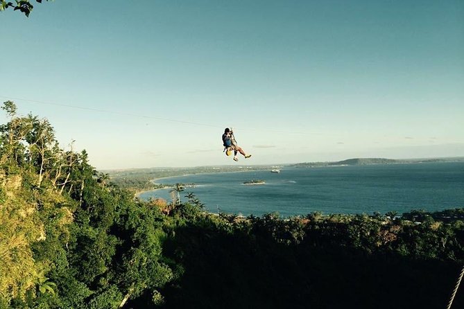 Vanuatu Jungle Zipline - Self Drive Option - The view is the whole point: Mele Bay from the air