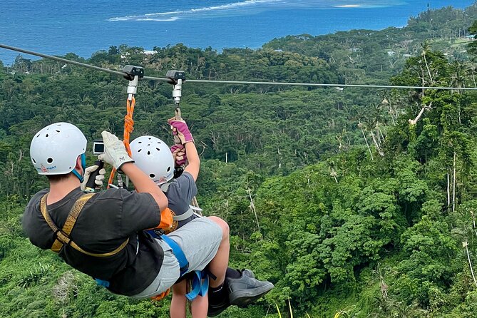 Vanuatu Jungle Zipline, Swing and Skybridge Combo with Transfer - Flying the Canopy on Six Ziplines Over 1 km