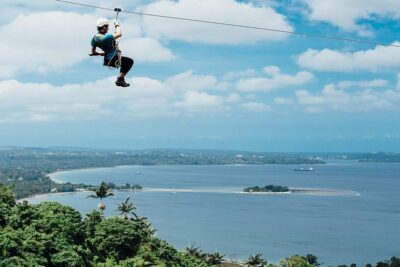 Vanuatu Jungle Zipline with Transfers - The Main Ride: Canopy Platforms, 80m Canyon, and Suspension Bridges