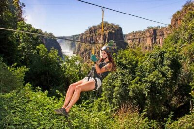 Victoria Falls Canopy Tour (Zimbabwe) - What you do after the zip lines: rope bridge and nature trails